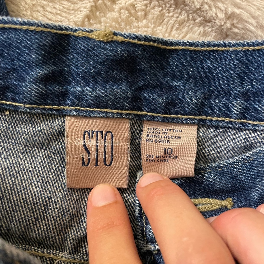 Vintage STO Susquehanna Trail Outfitters Cropped Jeans, size 10 - Picture 3 of 6